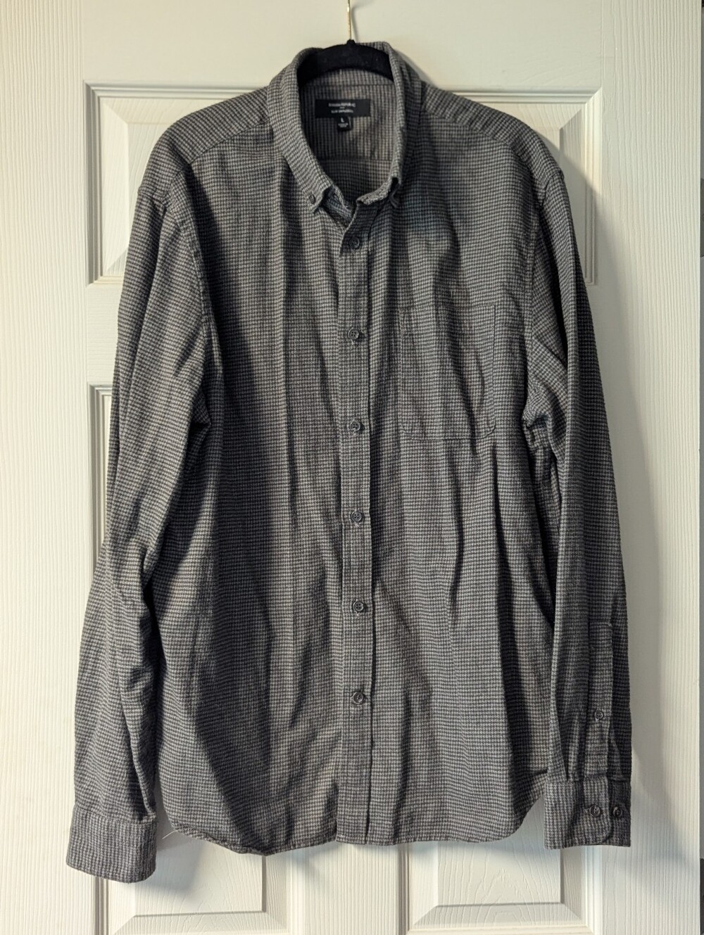 Banana Republic Men's Mini-Check Long-Sleeve Button-Down Shirt